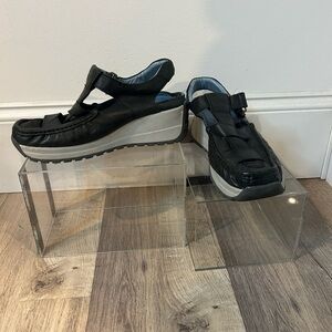 Mag. Fisherman sandals wedge size 40 leather